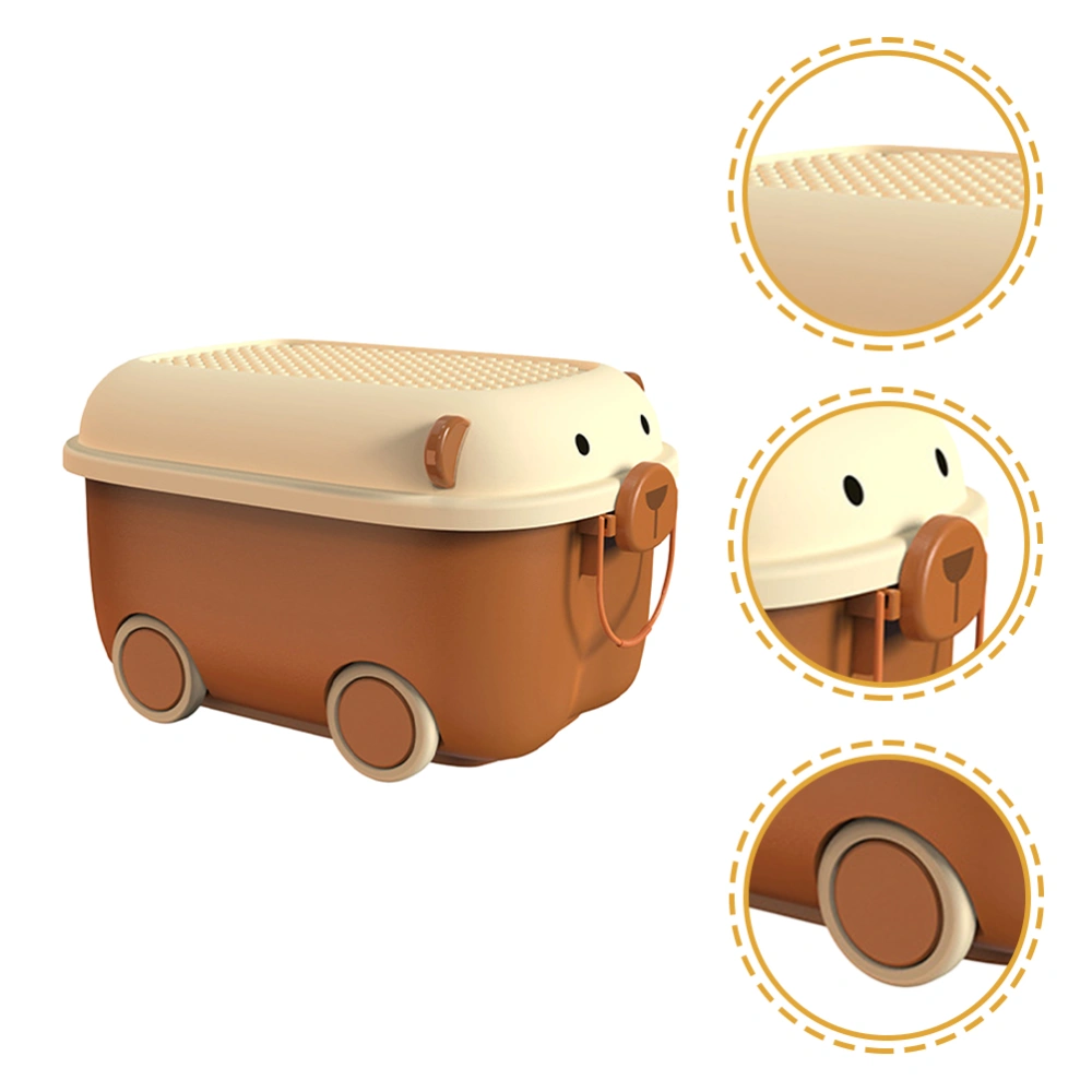 Home Storage Container Sundries Storage Case Clothing Toy Storage Holder with Wheel