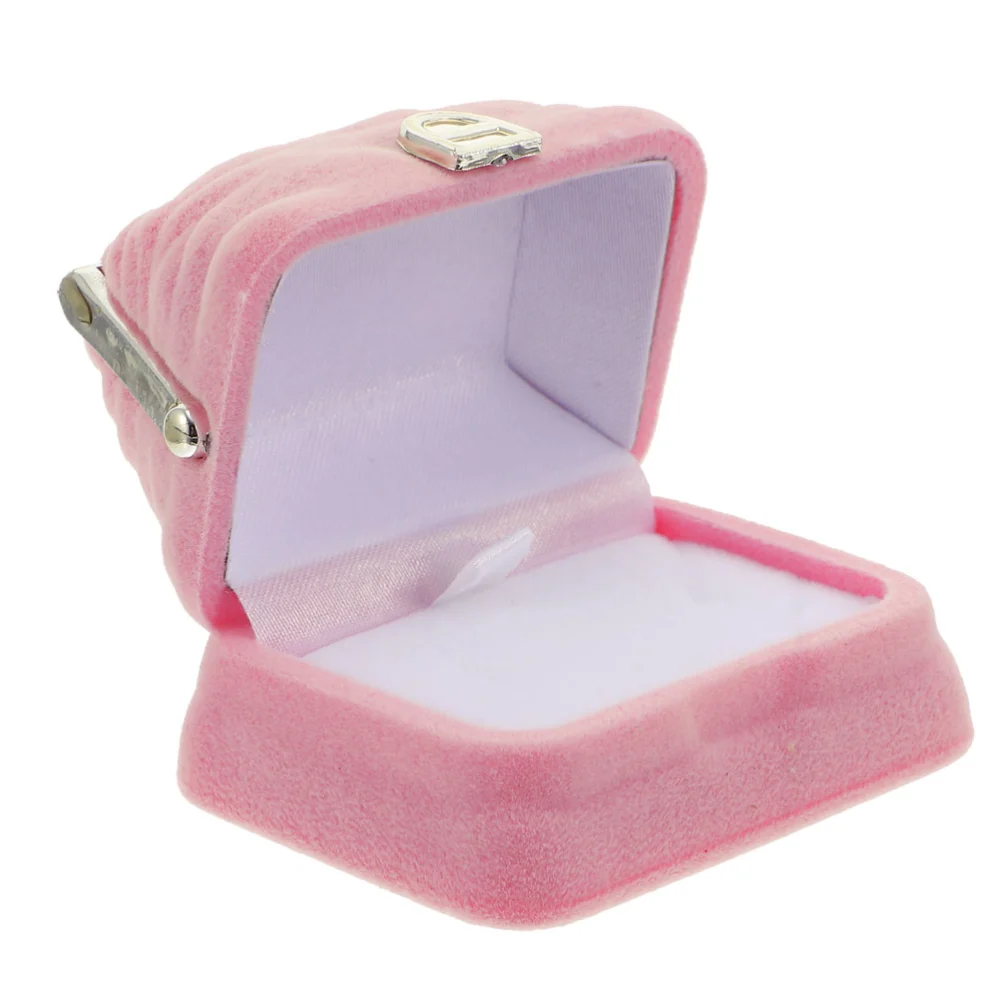 Creative Jewelry Storage Case Ring Storage Box Flannel Ring Storage Container