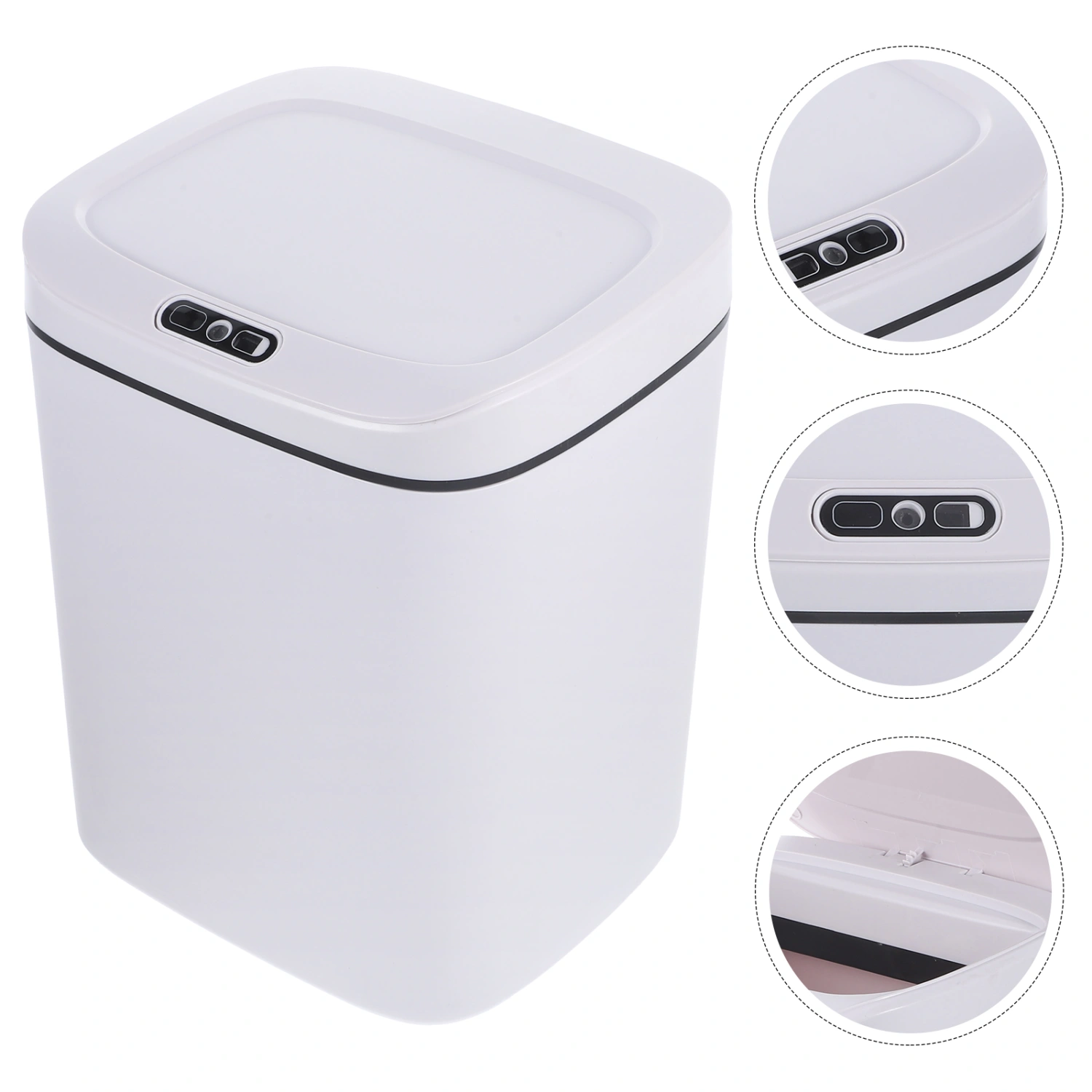 Motion Sensor Wastebasket  Smart Garbage Bin Bathroom Touchless Trash Can