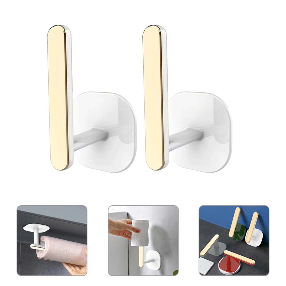 2pcs Universal Storage Hooks Toilet Clothes-hook Home Storage Hook Wall Hook