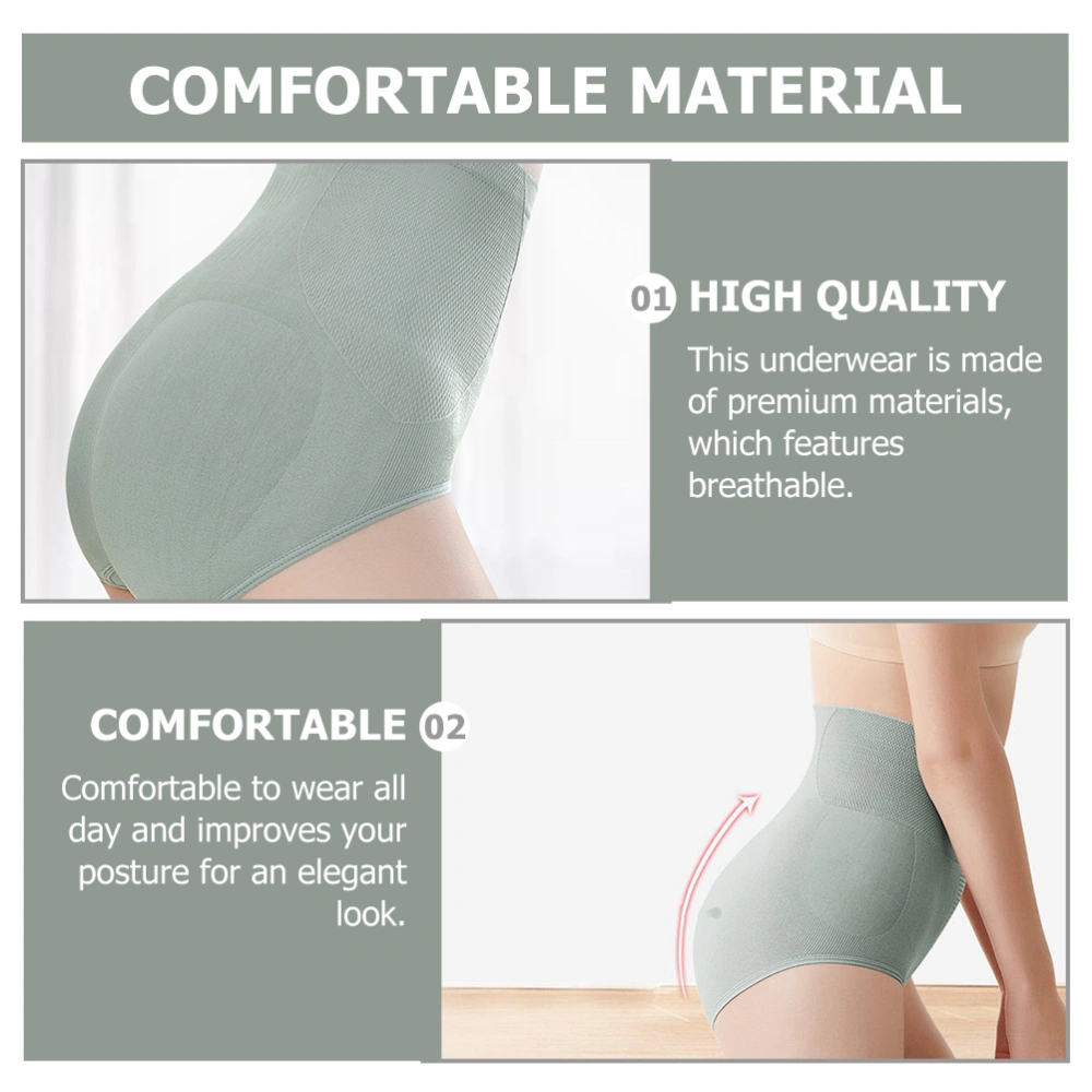 2pcs Women High Waist Underwear Postpartum Body Shape Panties Tummy Control Panties