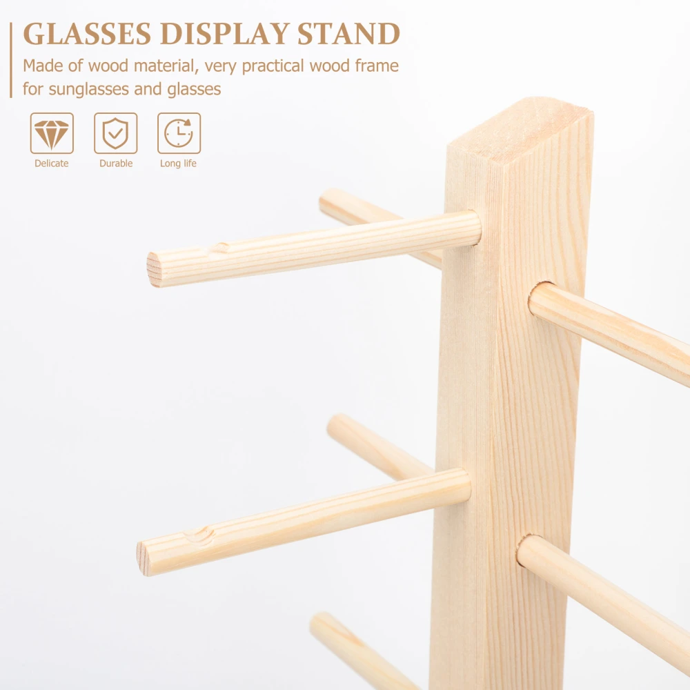 Sunglass Organizer Glasses Display Rack Wooden Sunglasses Holder Glasses Storage Holder