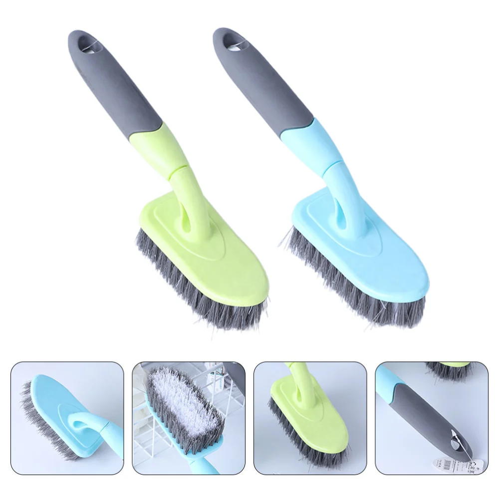 2Pcs Household Cleaning Brushes Bathtub Brushes Bathroom Cleaning Brushes