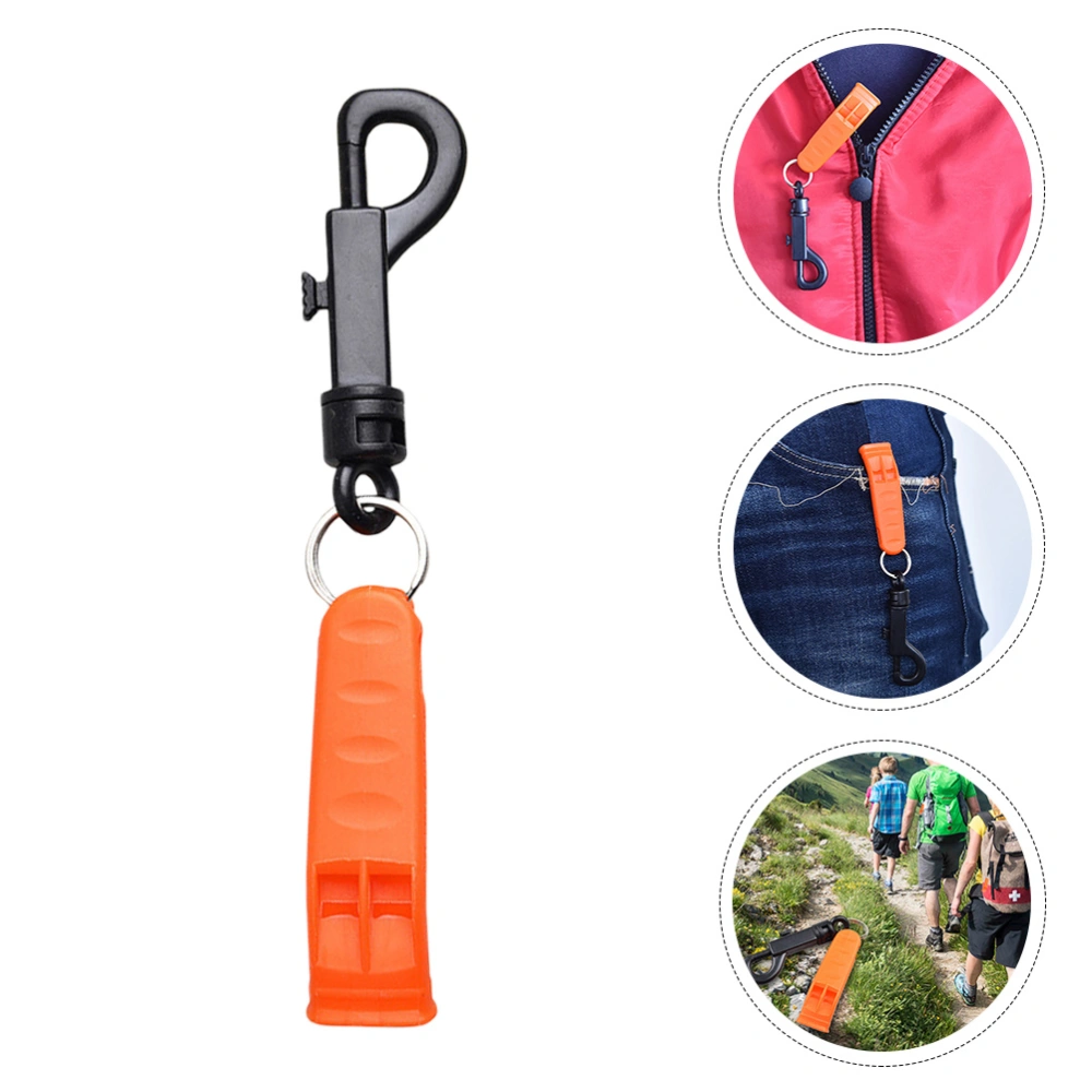 10pcs Outdoor Survival Whistle Portable Plastic Whistle Camping Travel Accessory