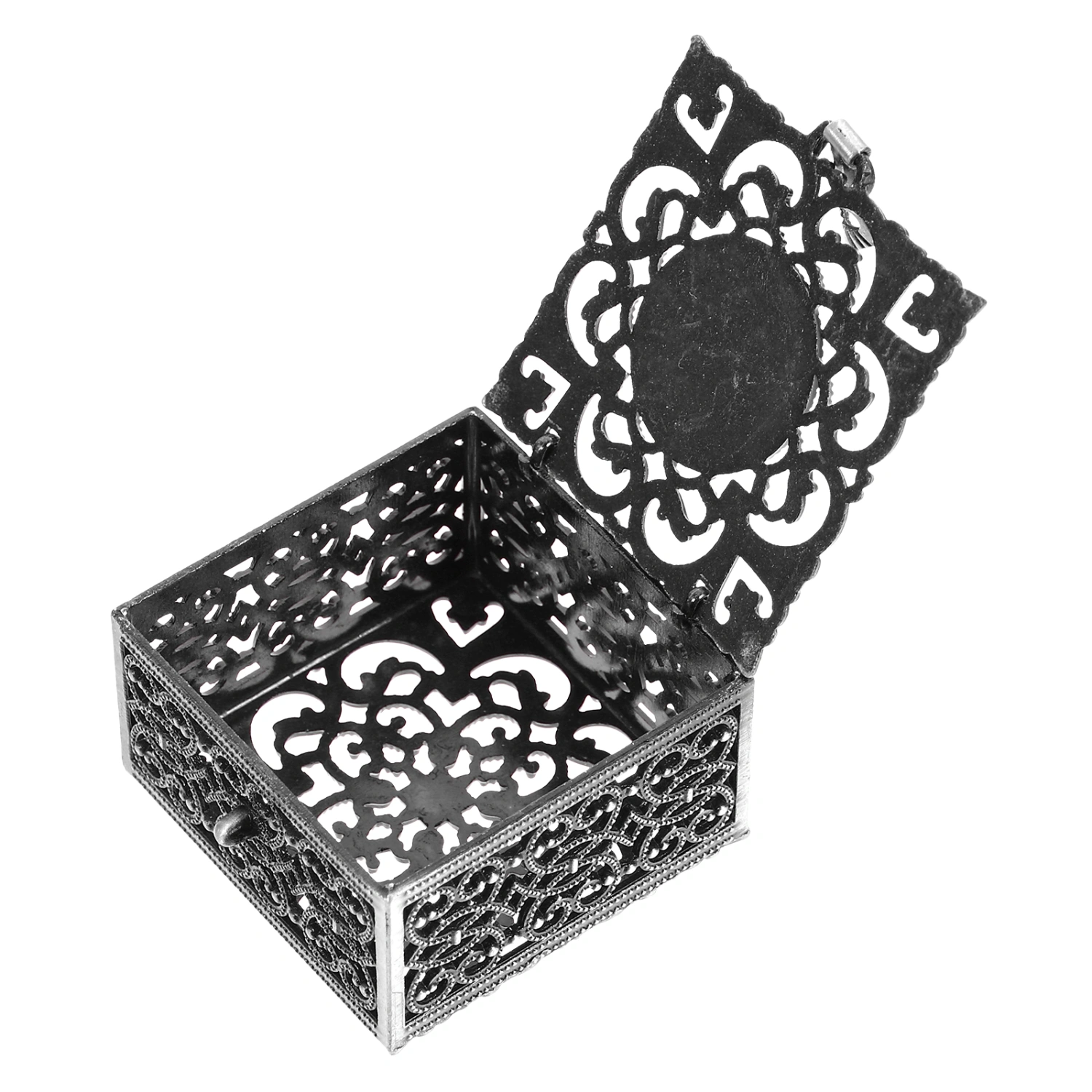 Catholic Rosary Box Retro Jewelry Box Vintage Ring Box Zinc Alloy Jewelry Box