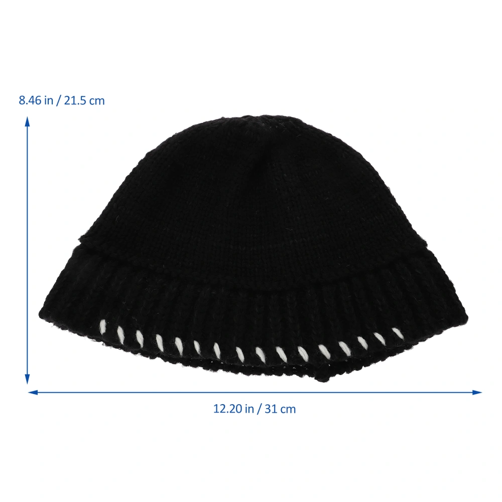 1 Pc Knitted Hat Warm Winter Hat Simple Knitting Hat All-match Unisex Hat