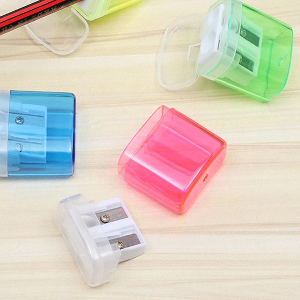 12pcs Pencil Sharpener Dual Hole Sharpeners for Kids Stationery Accessories