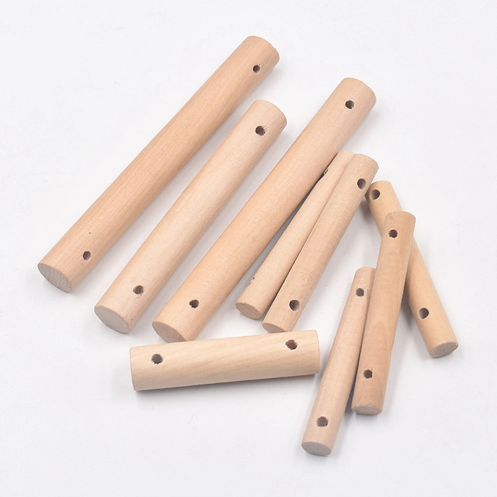 40pcs Round Wood Sticks Wooden Rods Unfinished Wood Rods for DIY Pet Toys