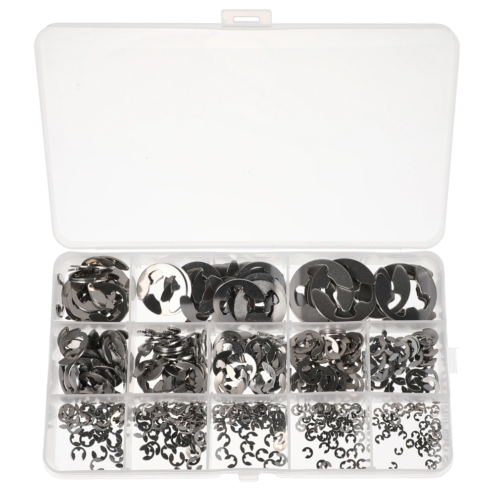 515pcs External E-type Circlip Snap Retaining Clip Ring Assortment E-Clip