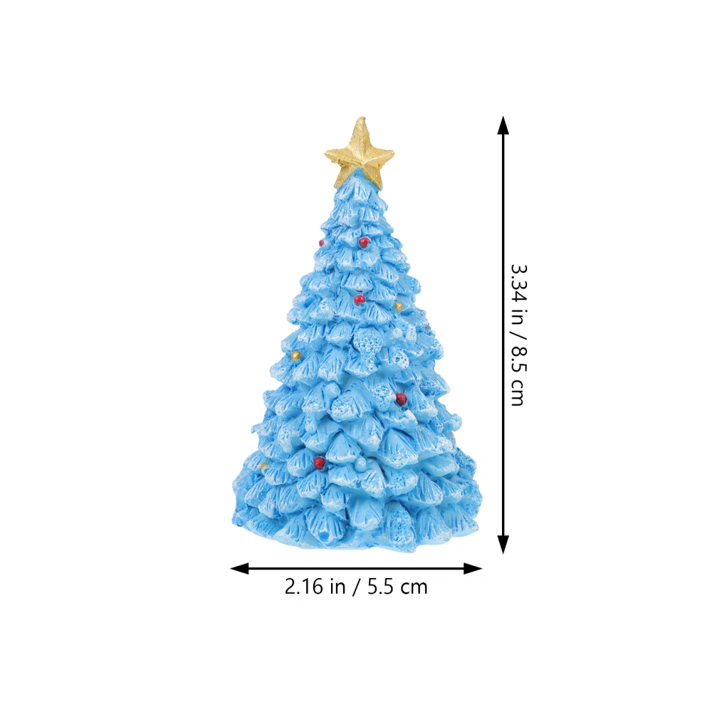 1pc Resin Craft Christmas Tree Decor Creative Xmas Tree Decor Festival Decor