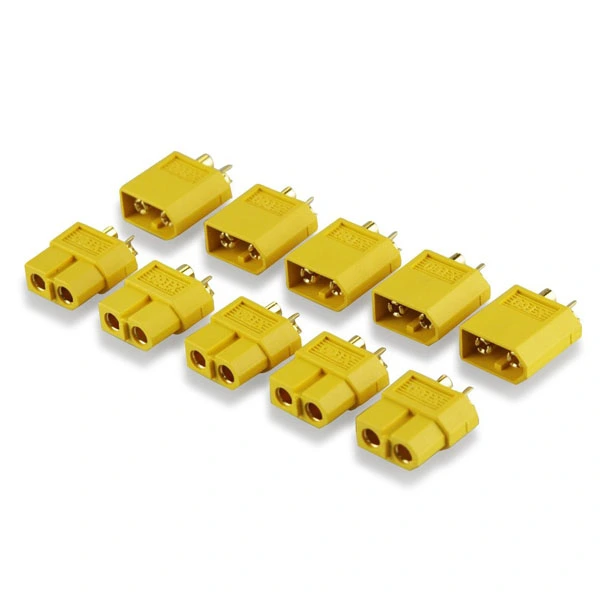 5 Pairs of XT-60 XT60 Male Female Bullet Connectors Plugs for RC Lipo Battery (Yellow)