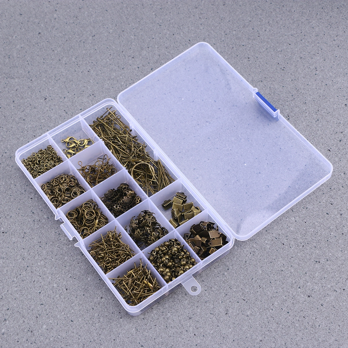 1 Box Jewelry Making Starter Kit Set Jewelry Findings Supplies DIY Crafts (Antique Bronze)