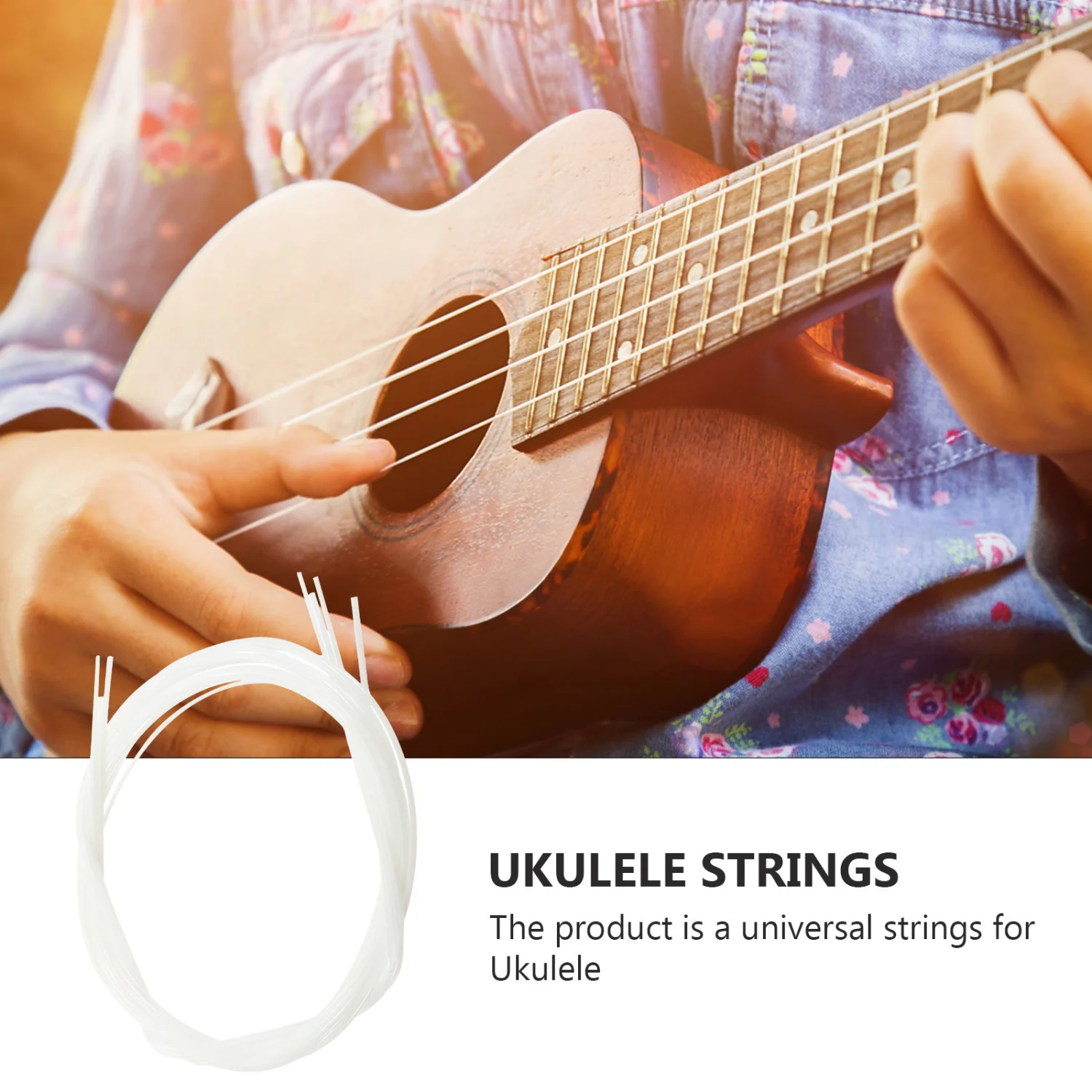 5 Sets Ukulele Strings Universal 21/23/26 Inches Music Wire Sturdy Nylon Strings