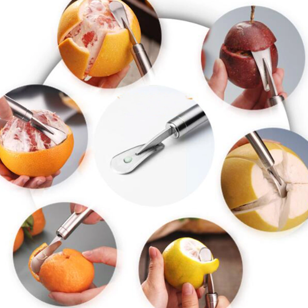 Stainless Steel Lemon Orange Peeler Practical Fruit Grapefruit Opener Cutter Kitchen Gadgets for Home