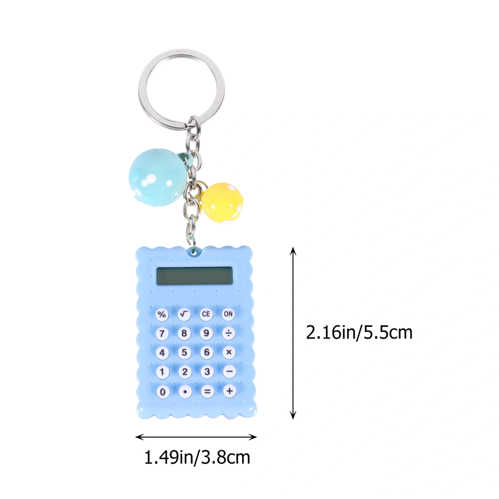 Mini Portable Calculator 8-Digit Display Pocket Calculator with Keychain