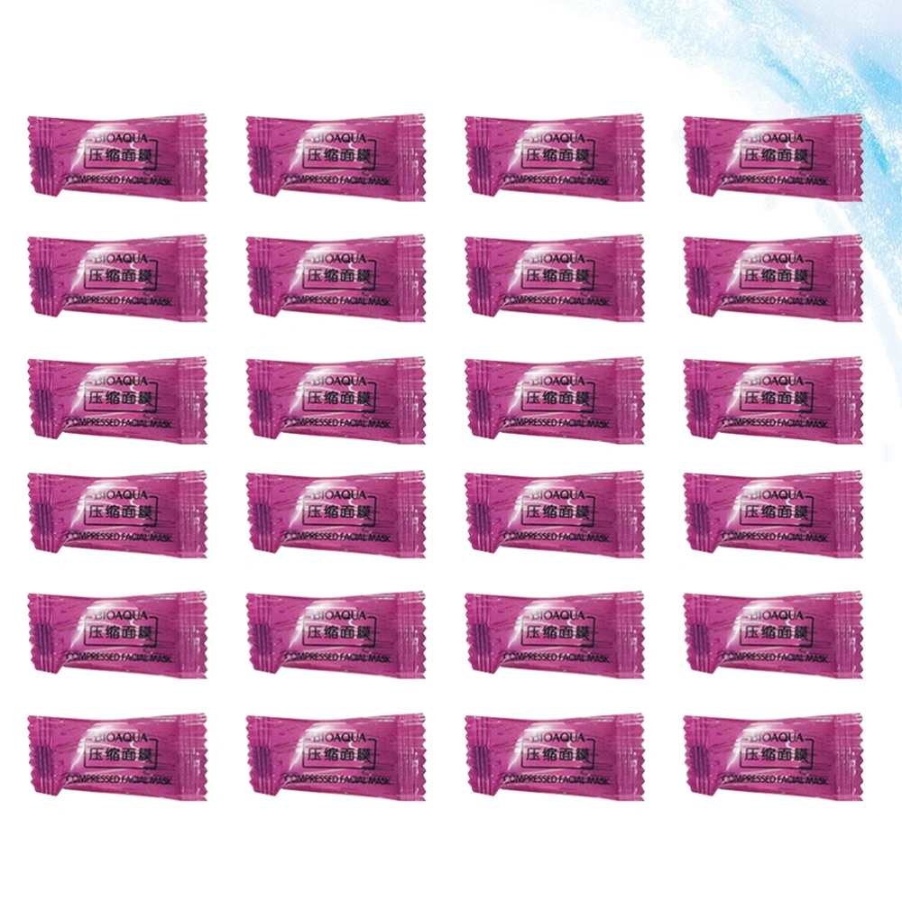 50pcs Non-woven Facial Mask Disposable Compressed Mask Face Care Mask for Travel Home