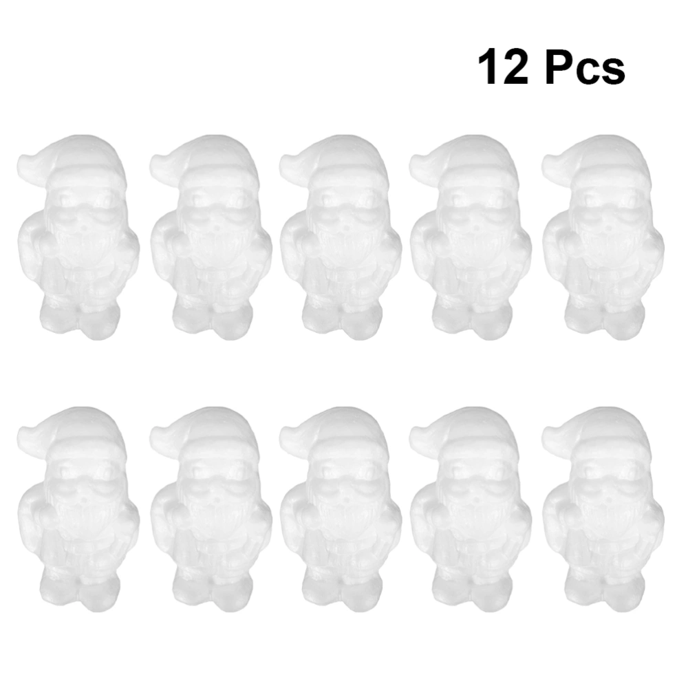 12Pcs Creative Frothy Santa Claus Preschool Education Manual Toy Handicraft Size 2