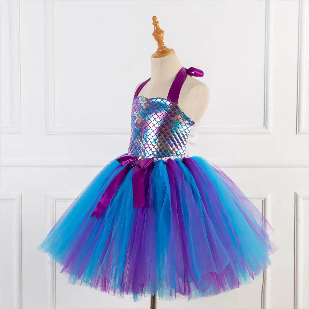 1 set of Party Cosplay Costume Girl Dress Performance Skirt with Hair Band