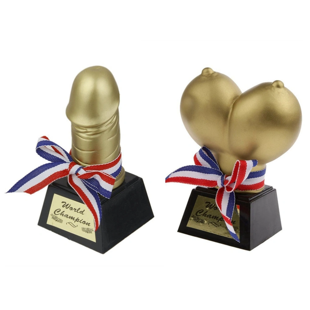 1 Pair Boobs Willy Trophy Prize World Hen Party Game Funny Accessory for Stag Party Hen Night Girls Out