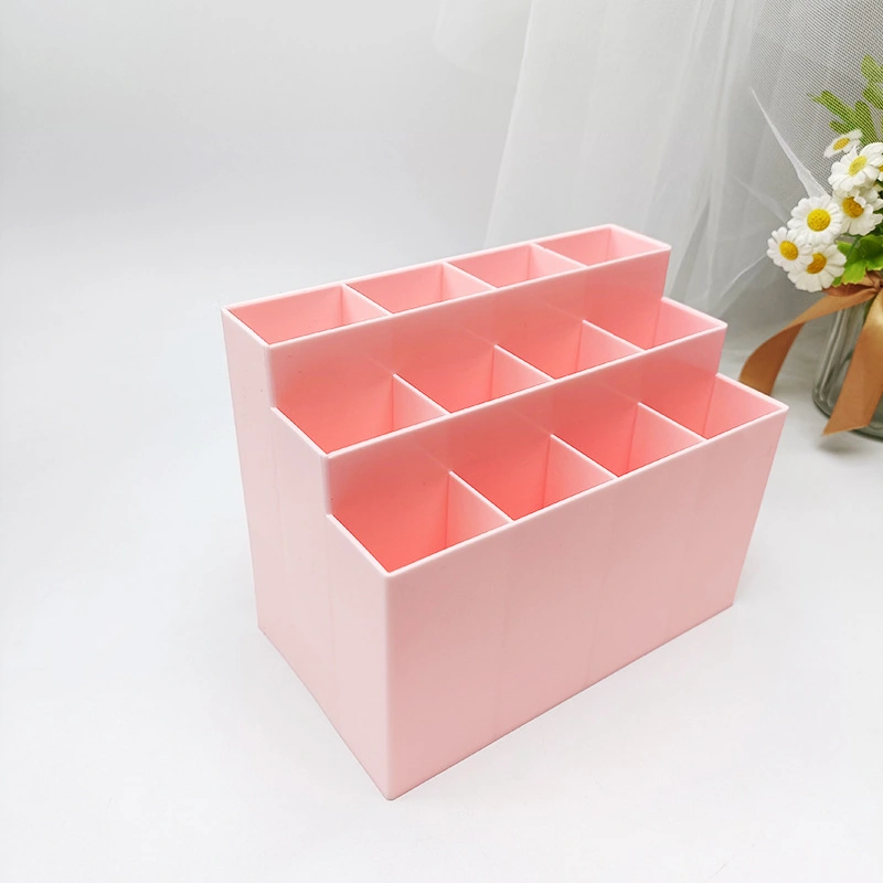 Desk Pencil Holder Pen Storage Bucket Pen Organizer Multi-grids Pen Holder Makeup Brush Organizer