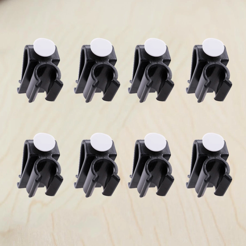 10PCS Club Clip Putter Clamp Clip On Holder Organizer Ball Marker for Accessories Supplies (Black)