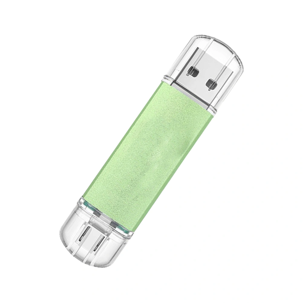 64G OTG USB Flash Drive Dual Micro USB Flash Pen Drive Memory Stick USB 2.0 Disk (Green)
