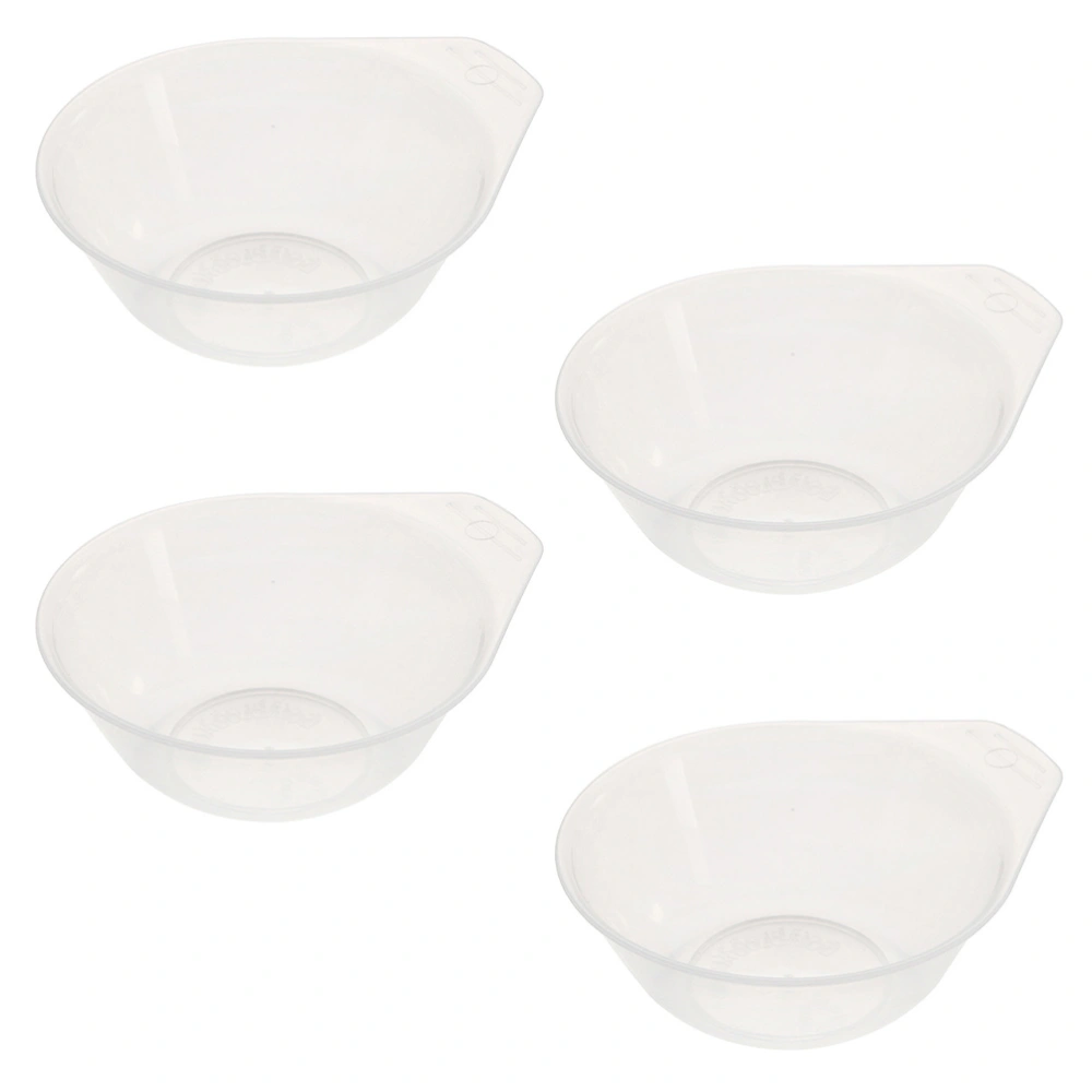 4 Pcs Mini Outdoor Bowls Portable Bowls Plastic Soup Bowls Mini Tableware