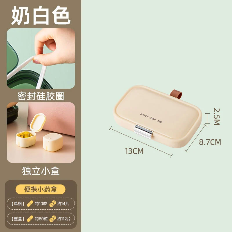 Weekly Pills Box Portable Medication Organizer Compact Pills Dispenser Pills Case