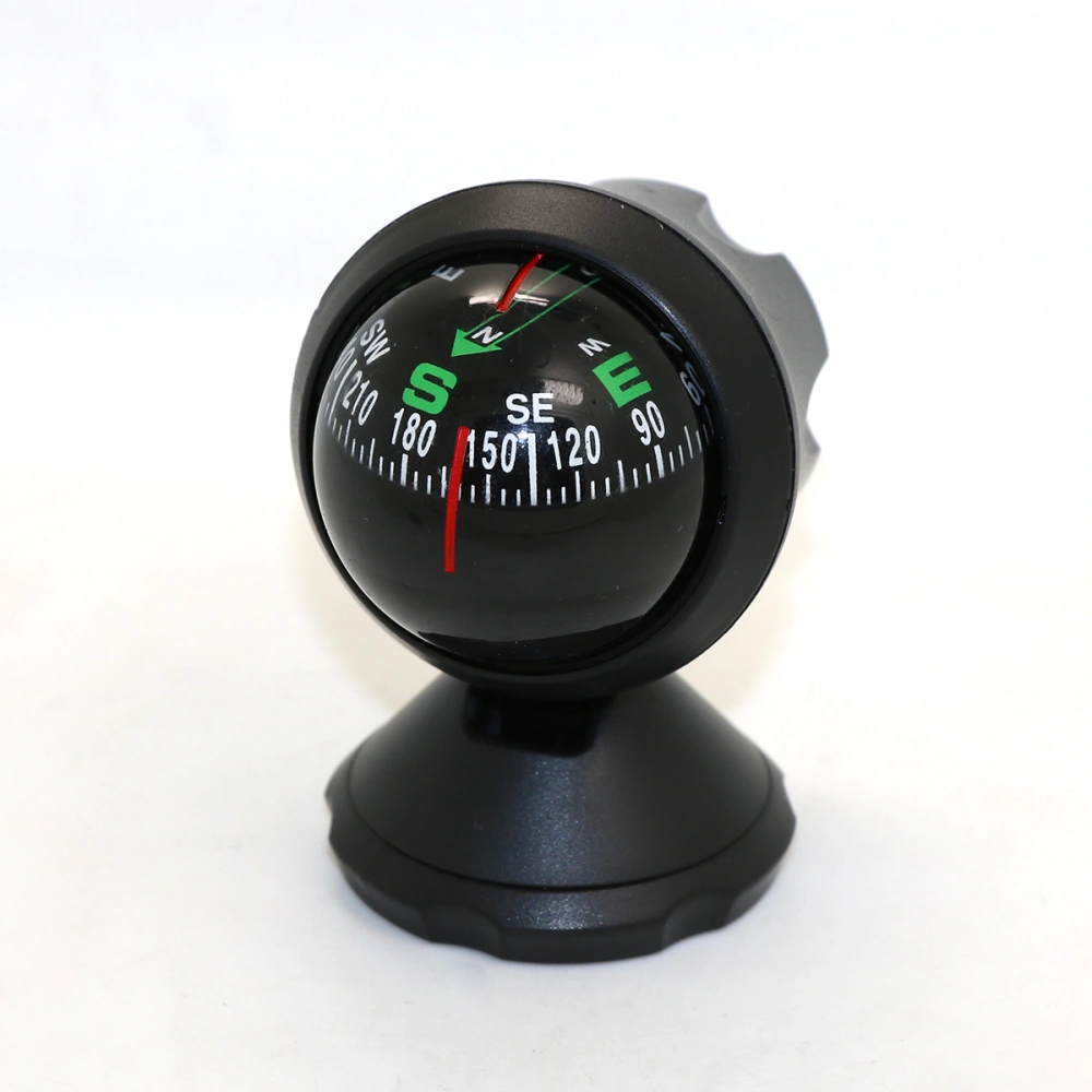 Car Compass Auto Mini Compass Compact Ball Compass with Adhesive and Delicate Decoration Perfect for Finding Direction Universal for Most