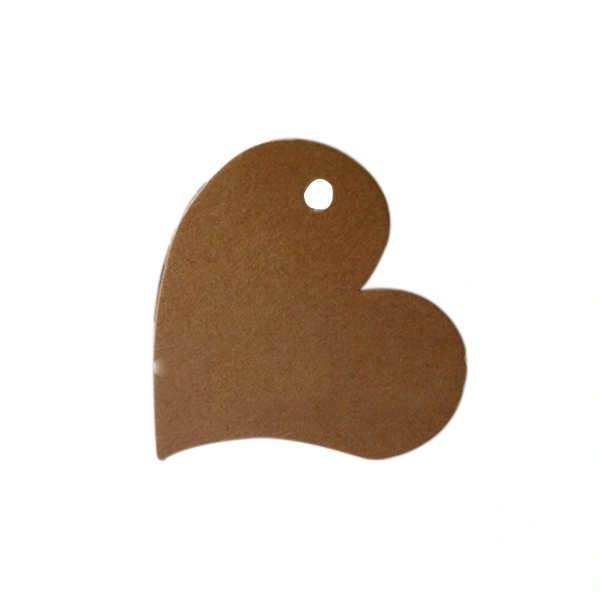 100pcs Rustic Heart Shaped Kraft Paper / Wedding Favour Gift Tag / DIY Tag / Luggage Tag / Price Label (Brown)