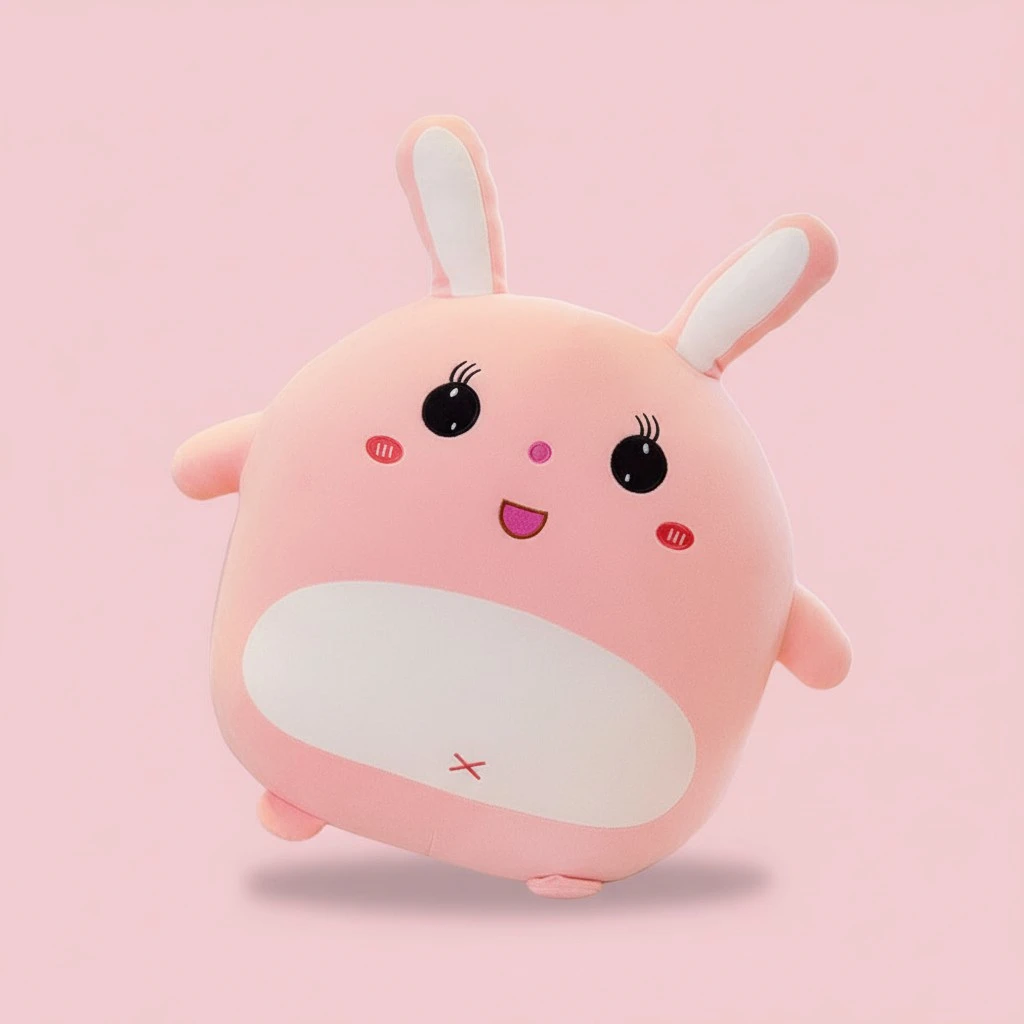 1pc Adorable Plush Stuffed Pillow Rabbit Doll Toy Plush Stuffed Doll Gift