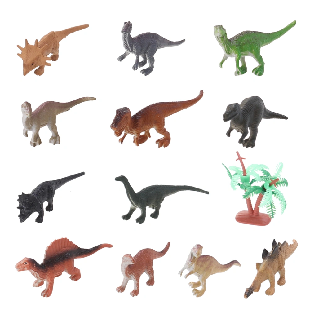 12 Pcs Mini Dinosaur Toy Set Realistic Toy Dinosaur Figures for Kids and Toddler Education