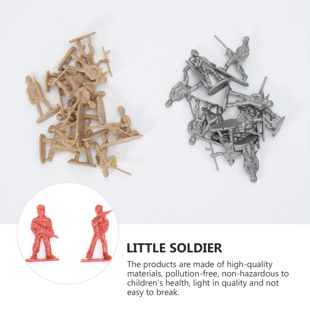 1 Set Soldier Toys Kids Scene Layout Model Toys Plastic Soldier Model Toy