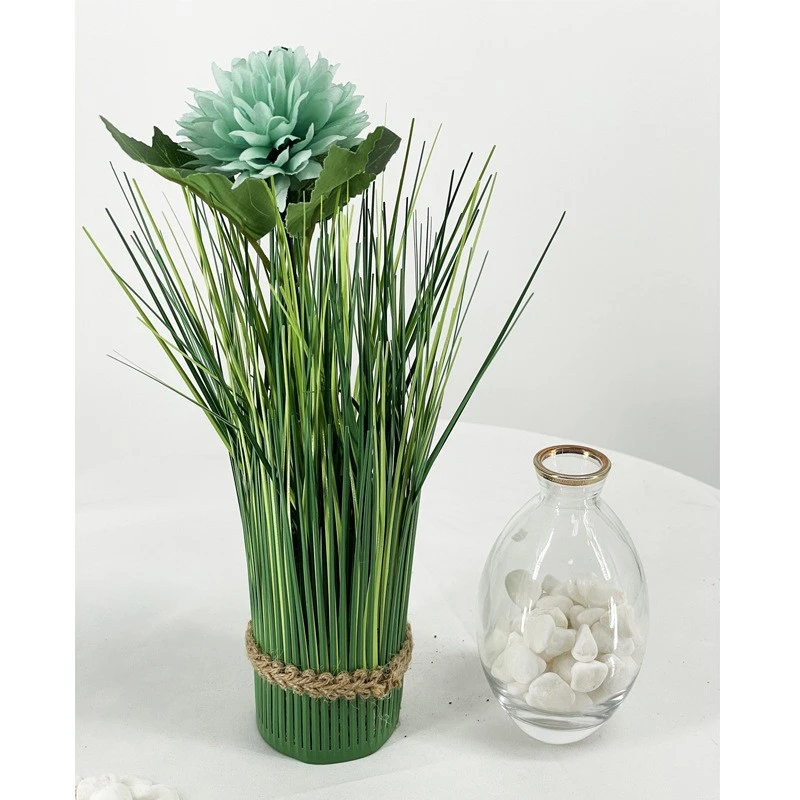 Faux Onion Grass Decoration Simulation Onion Grass Flower Vase Arrangement Grass Flower Decor