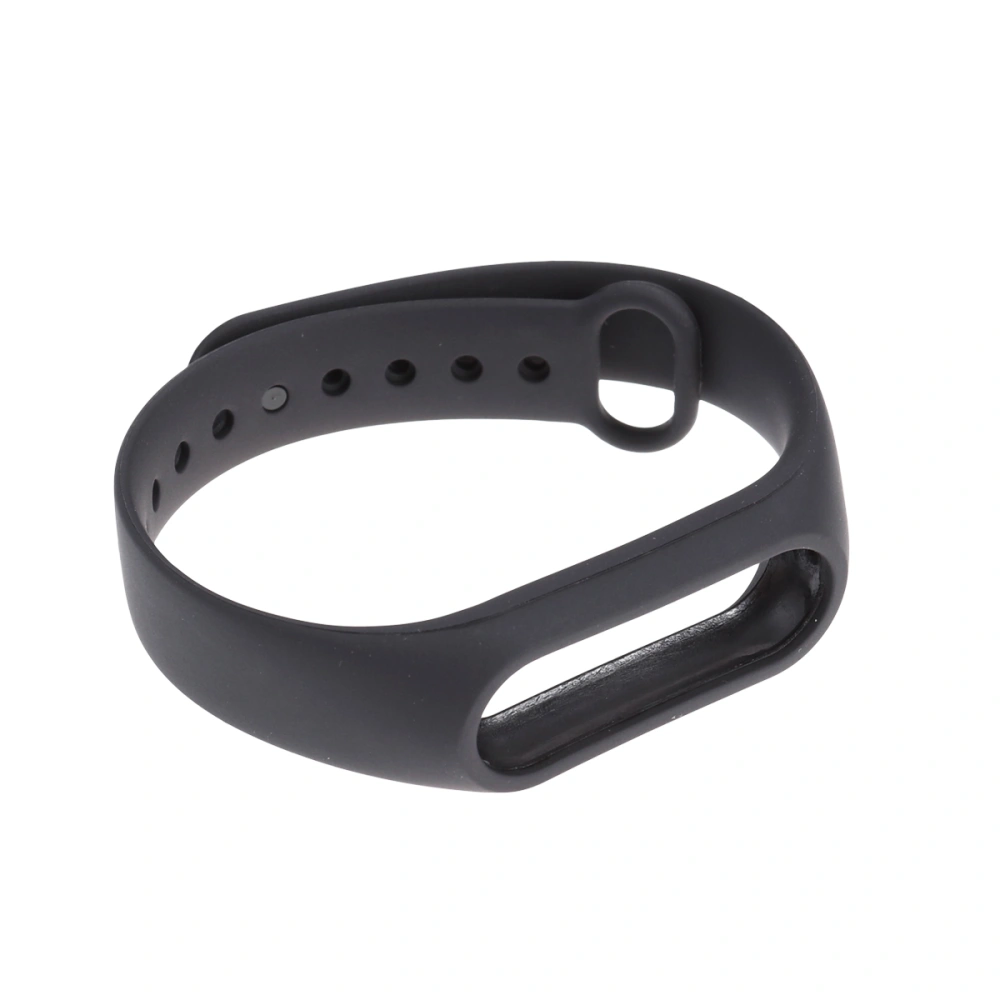 Watchband Armband Printing Wristband Bracelet Strap Vervanging Smartband for Xiaomi 2 Band (Black)