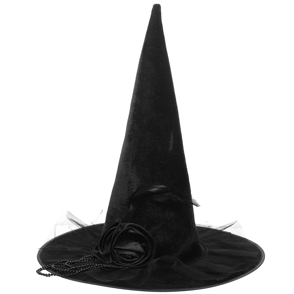 Halloween Witch Hat Women Witch Hat Wide Brim Witch Hat Costume Accessory