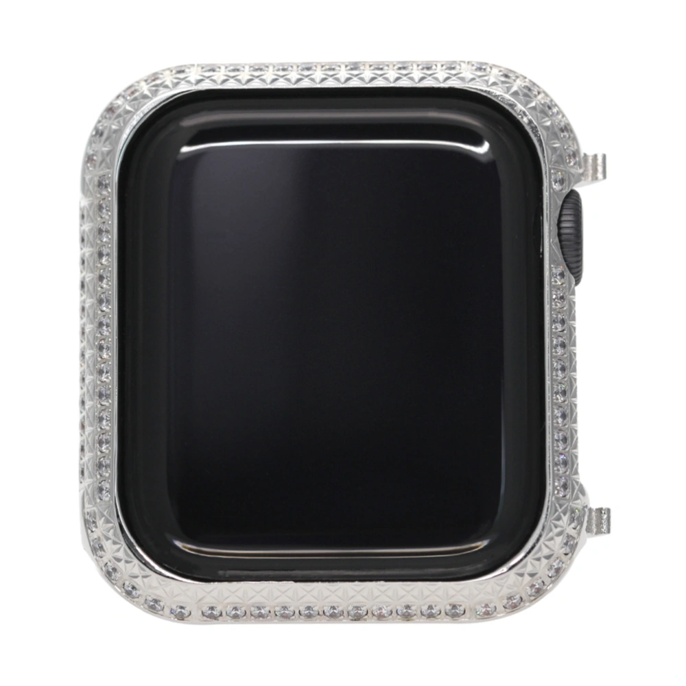 Anti-shock Metal Shell Frame Protective Cover for Apple Watch 4 Series 40mm (Silver)