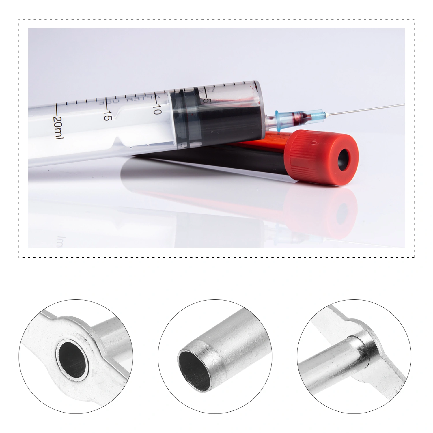 4Pcs Manual Laboratory Punch Rubber Stopper Piercing Plug Hole Drilling Tool