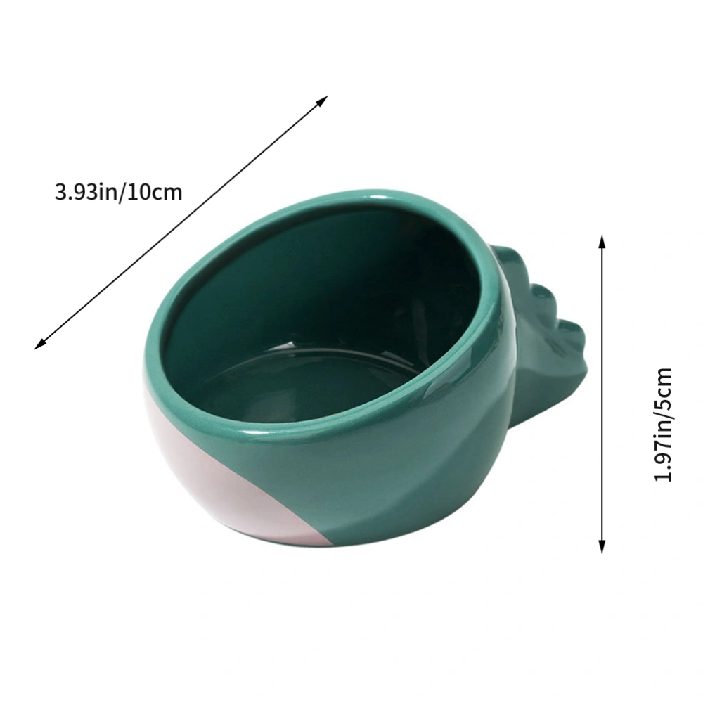 Cat Food Holder Ceramic Pet Food Container Household Food Feeding Bowl