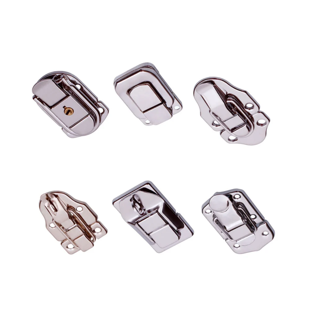 3Pcs  Box Latches Crossbody Bag Packing Buckles Luggage Locks Stainless Steel Hook Locks