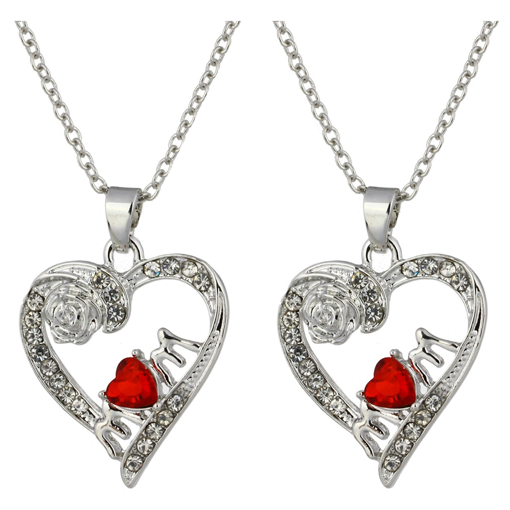 2pcs Stylish Necklaces Alloy Necklaces Valentine's Day Gift Jewelry Gifts