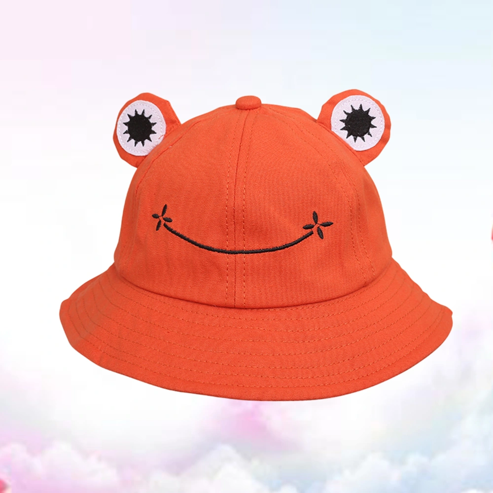 1PC Lovely Sun Protection Hat Practical Outdoor Activities Creative Casual for Kids Childern Baby (Orange)