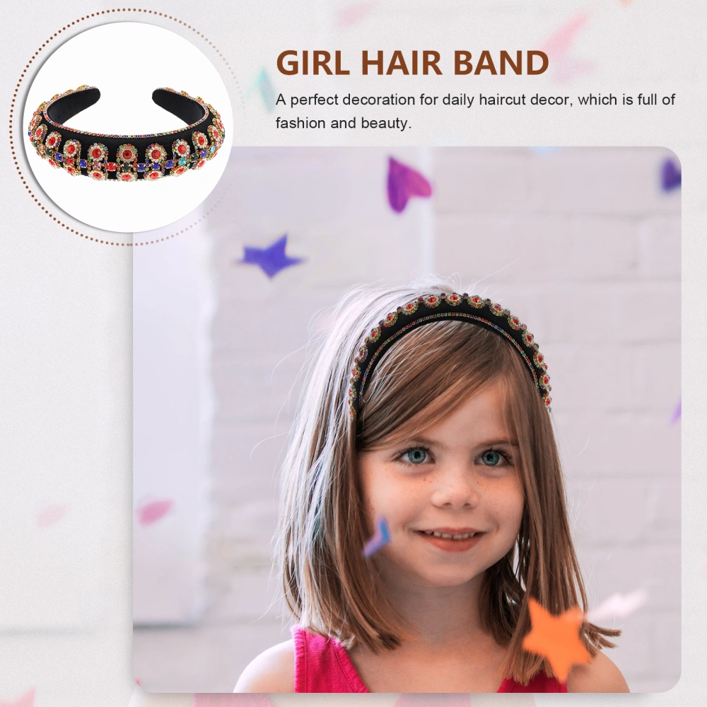 Beautiful Girl Rhinestone Hairband Girl Decorative Wedding Hairband for Decor