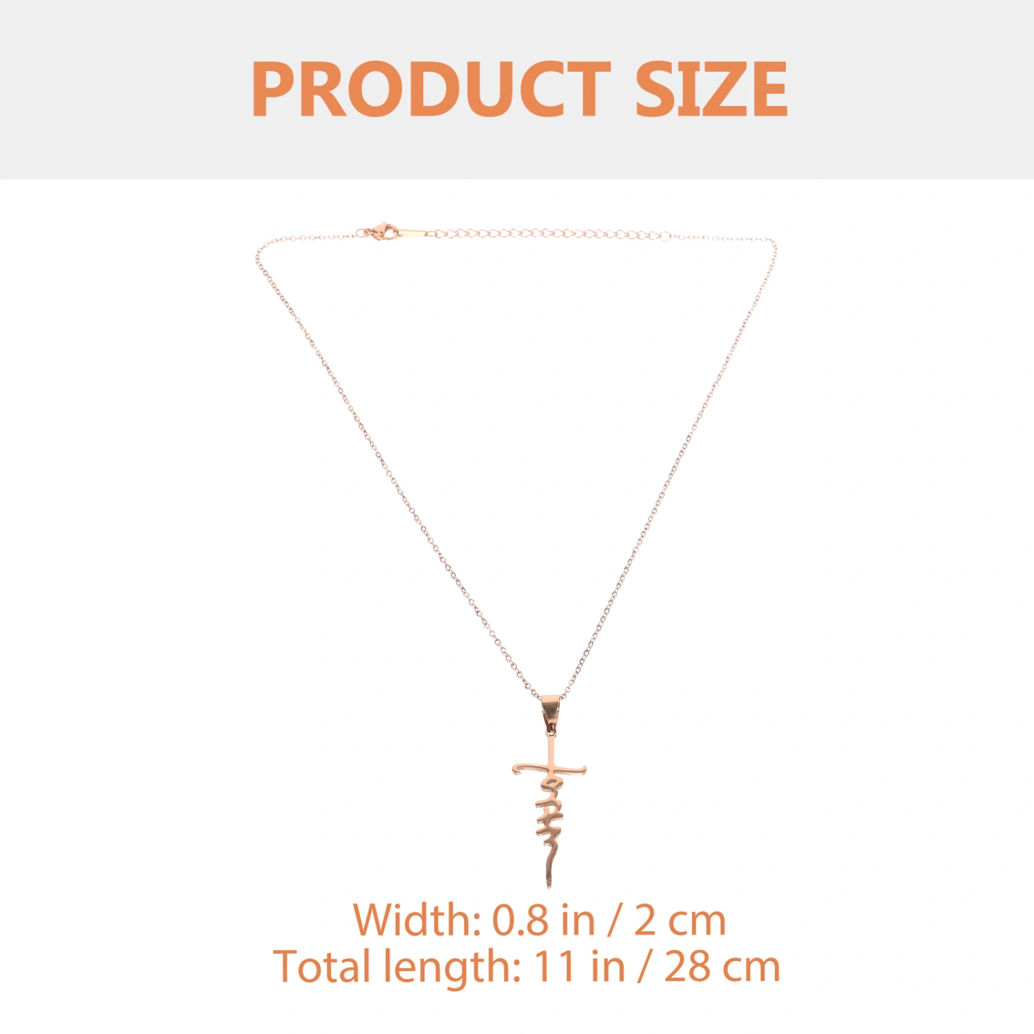 Cross Necklace Chain Necklace Choker Stainless Steel Clavicle Chain Fashion Jewelry