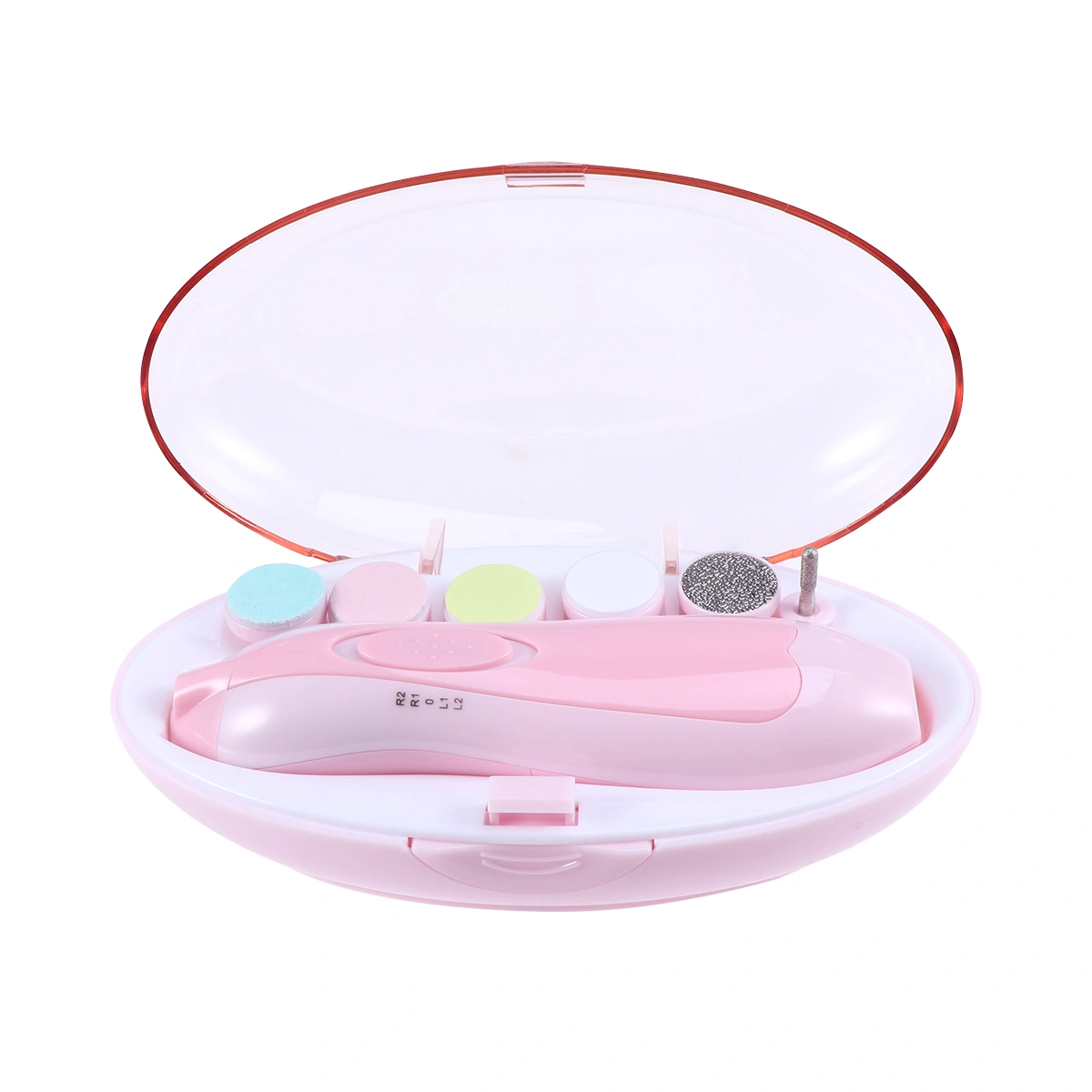 Baby Nail File Electric Baby Nail Trimmer Multi-functional Nail Polisher for Infant/Toddler/Kid(Pink)