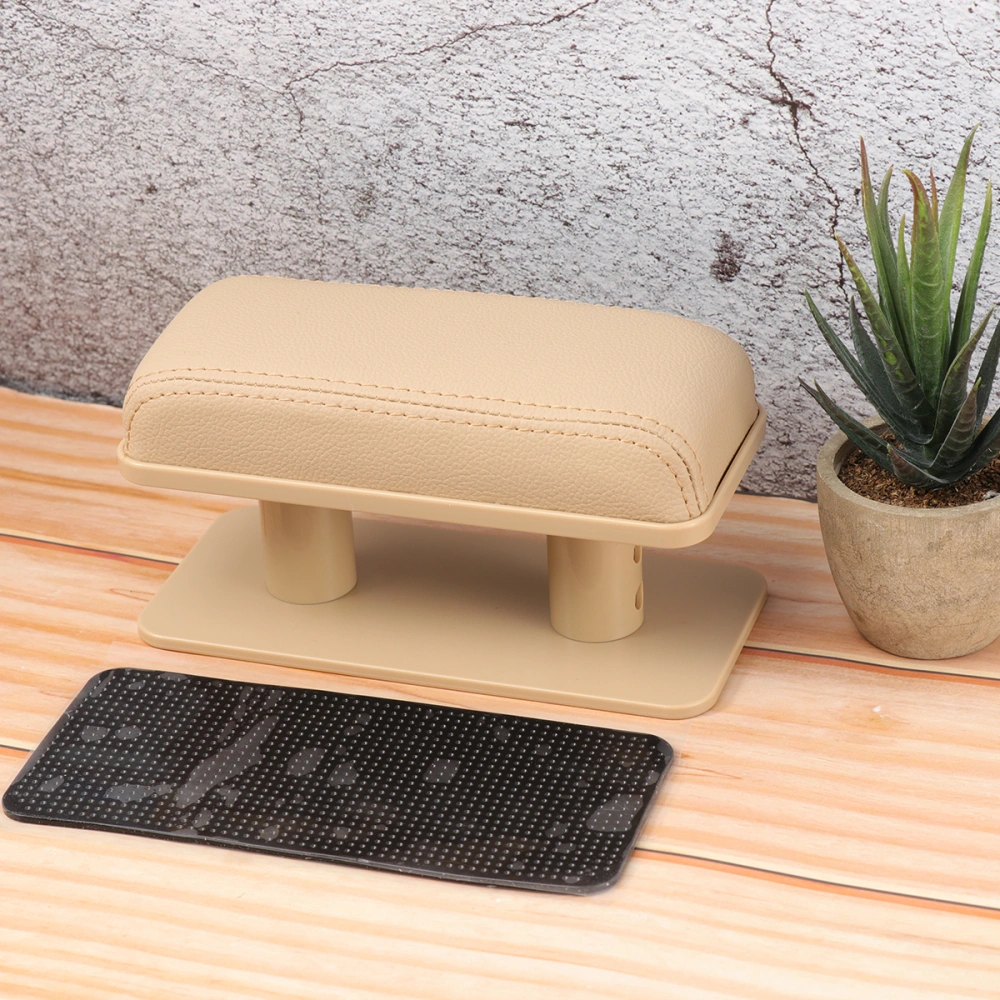 Car Armrest Box Pad Universal Car Armrest Box Cushion Armrest Box Protective Cushion Car Special Armrest Cushion Beige