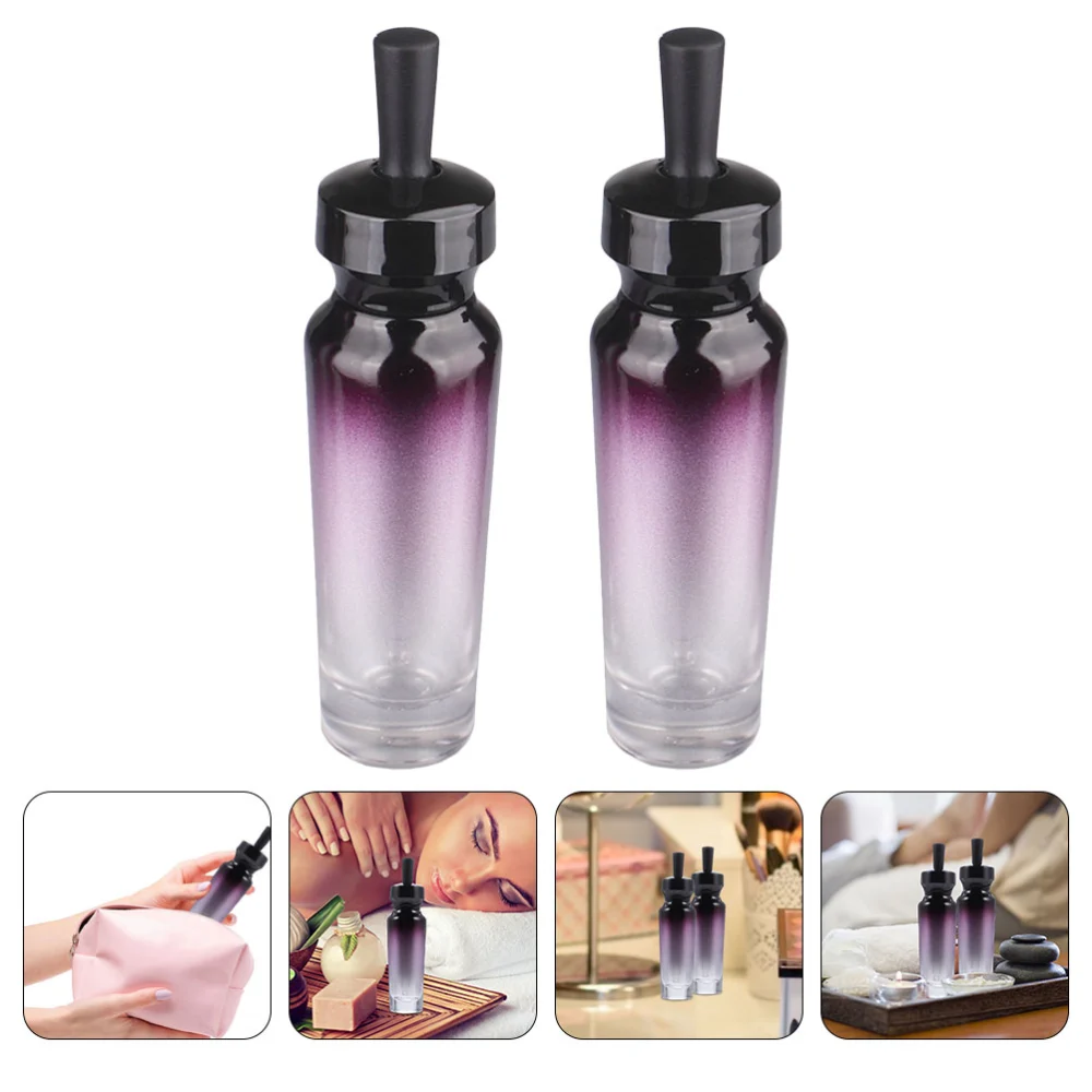 2Pcs Glass Dropper Bottles Essential Oil Container Perfume Sample Bottle