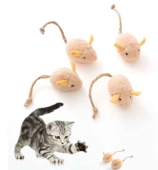 10pcs Cat Mice Toys Mouse Shape Cat Toys Cat Funny Toys Indoor Cats Interactive Toys