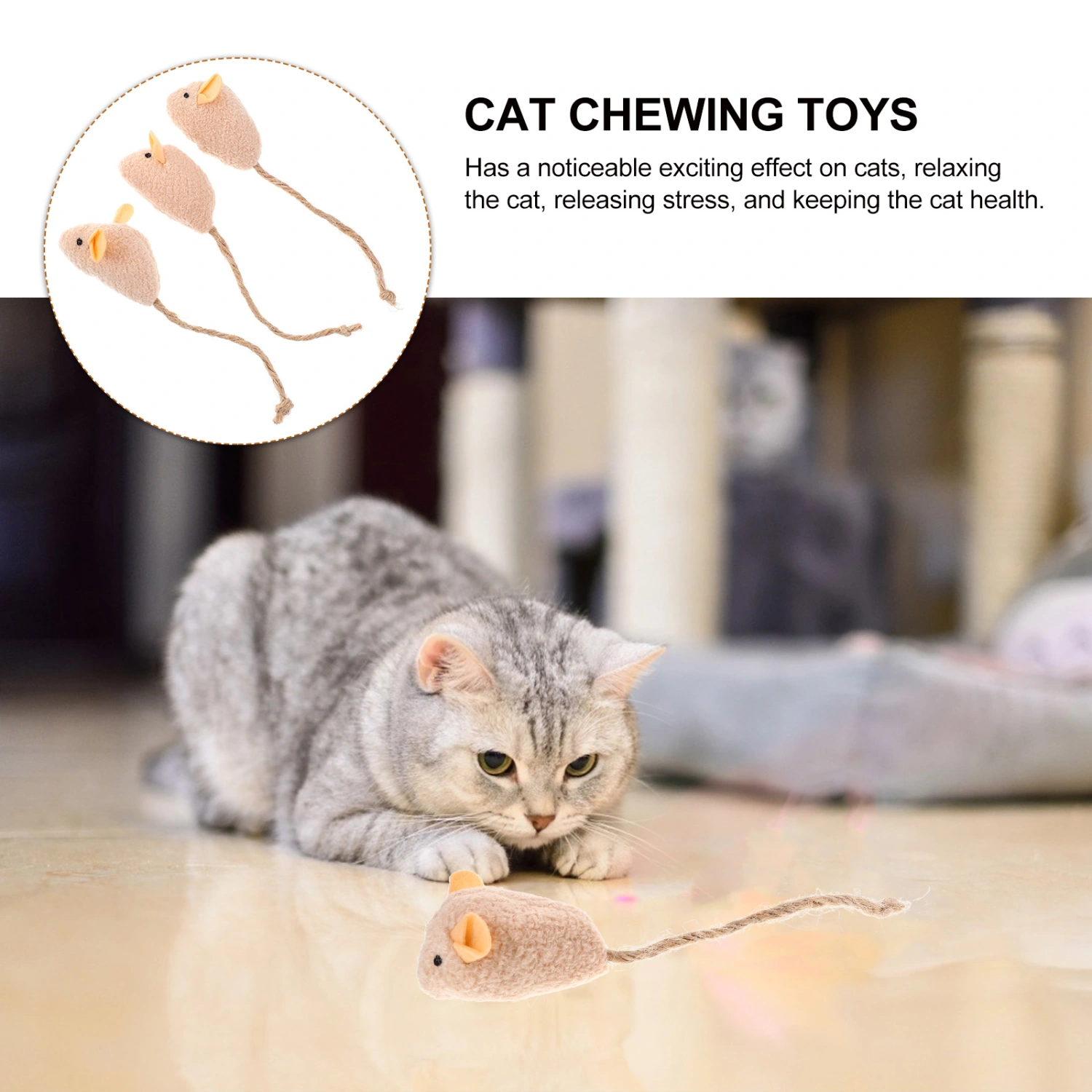 10pcs Cat Mice Toys Mouse Shape Cat Toys Cat Funny Toys Indoor Cats Interactive Toys