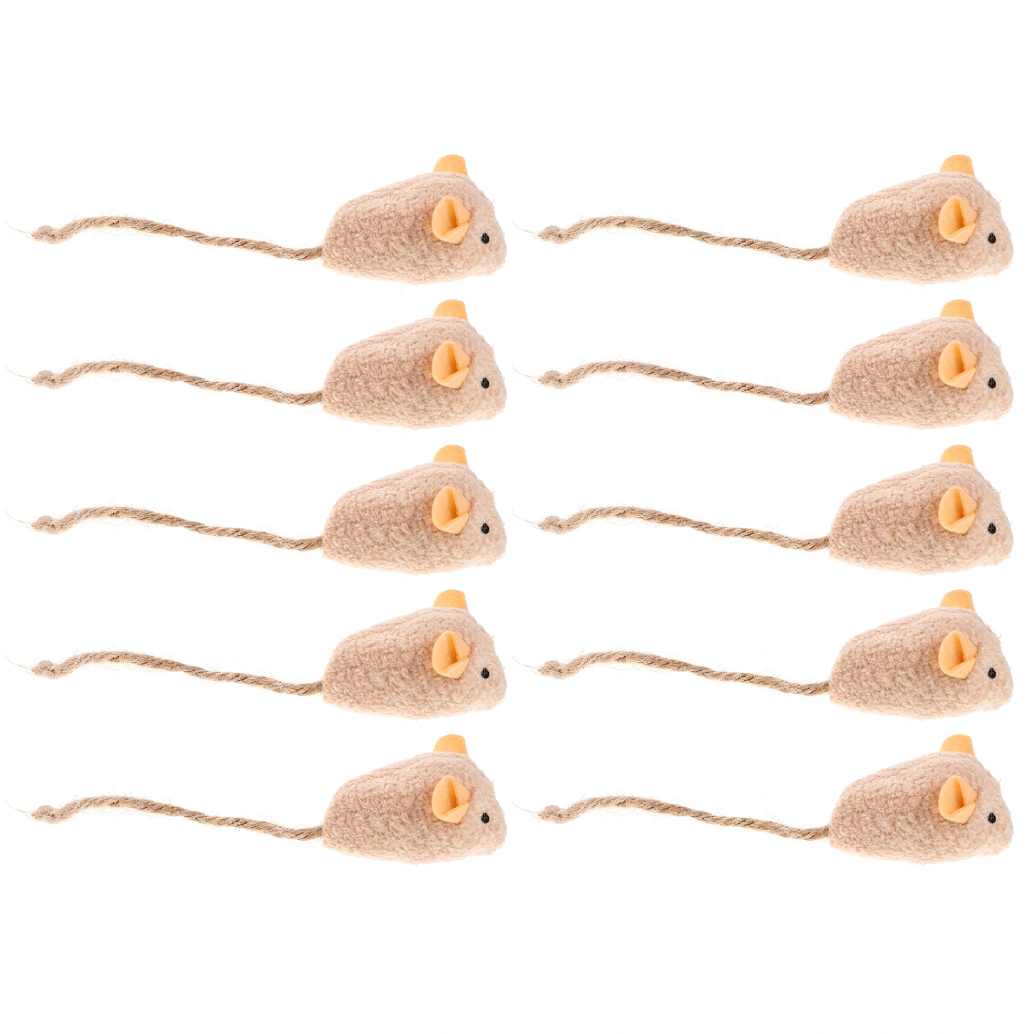 10pcs Cat Mice Toys Mouse Shape Cat Toys Cat Funny Toys Indoor Cats Interactive Toys